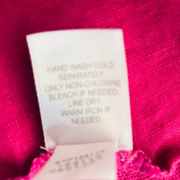 J. JILL Women's Pink Love Linen Mixed Media Top - Picture 6 of 6